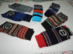 medias 1/2 caña rayadas