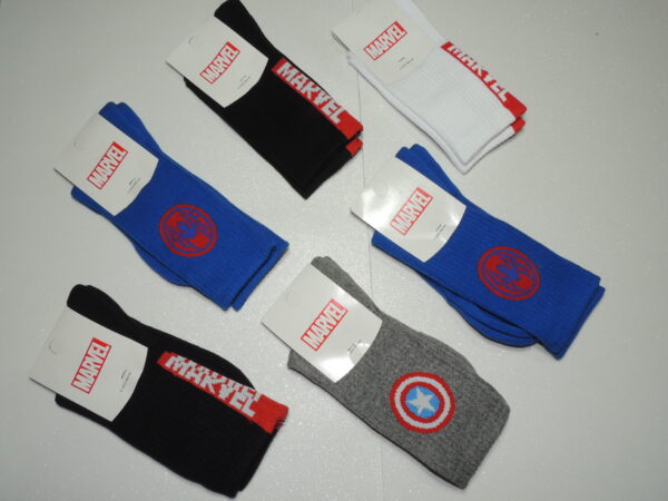 medias 1/2 caña marvel