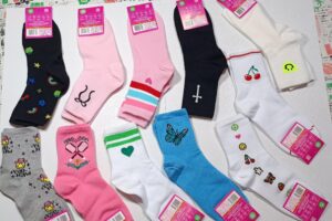 Medias 1/3 de caña estampadas por unidad