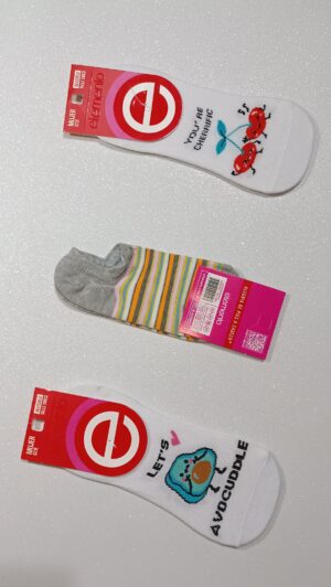 medias invisibles estampadas por unidad